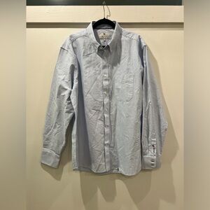 Lee‎ Valley Light Blue Striped Button-Down Shirt